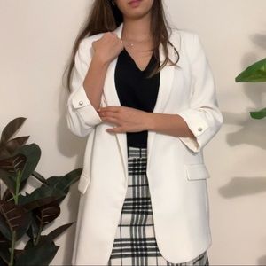Zara S white blazer